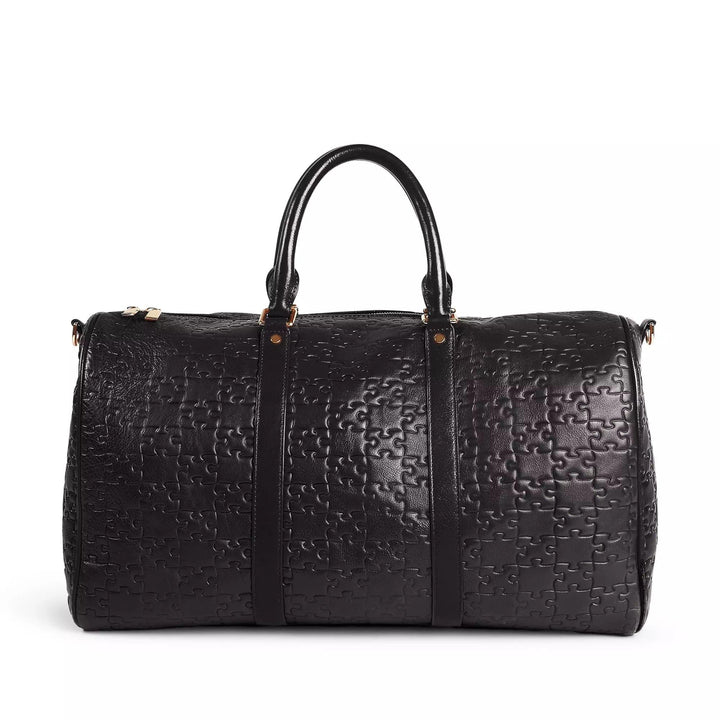 Abimbola Jigsaw Duffle Bag Waxed Leather - Daniel Diyepriye USA