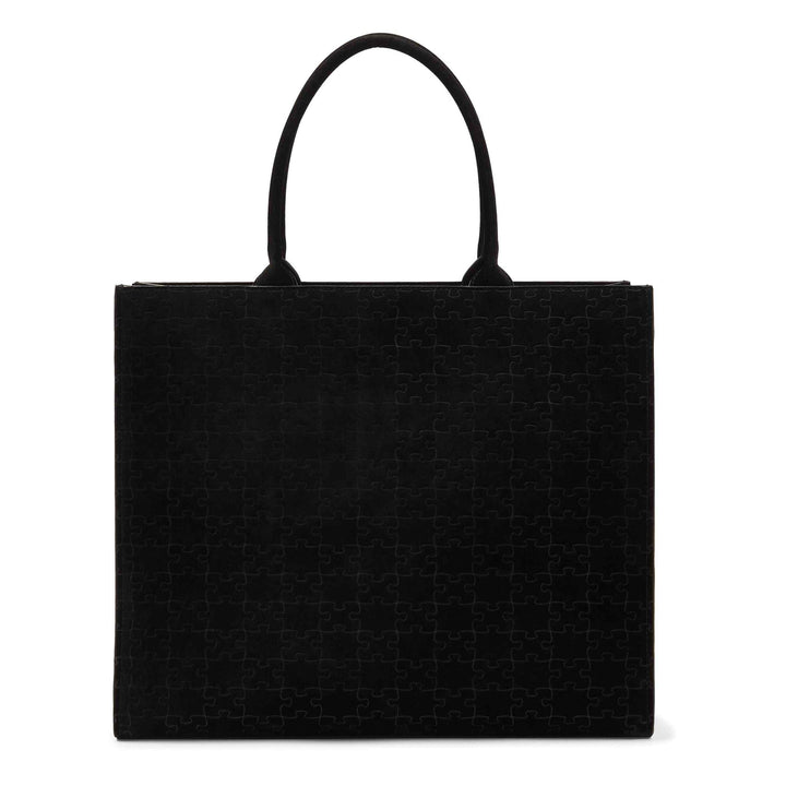 Kemi Black Velvet Square Shopper - Daniel Diyepriye USA