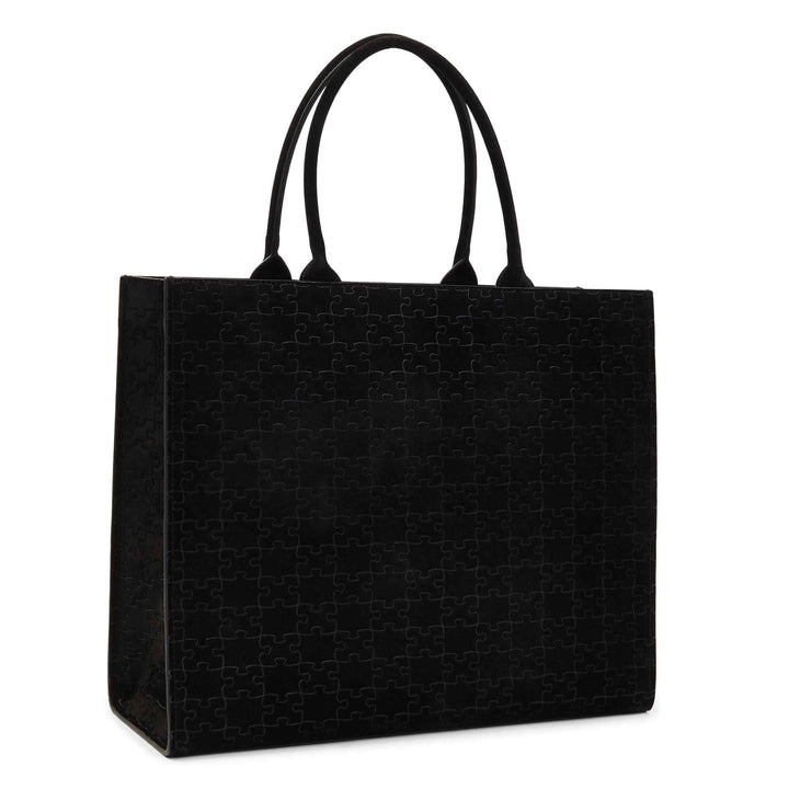 Kemi Black Velvet Square Shopper - Daniel Diyepriye USA