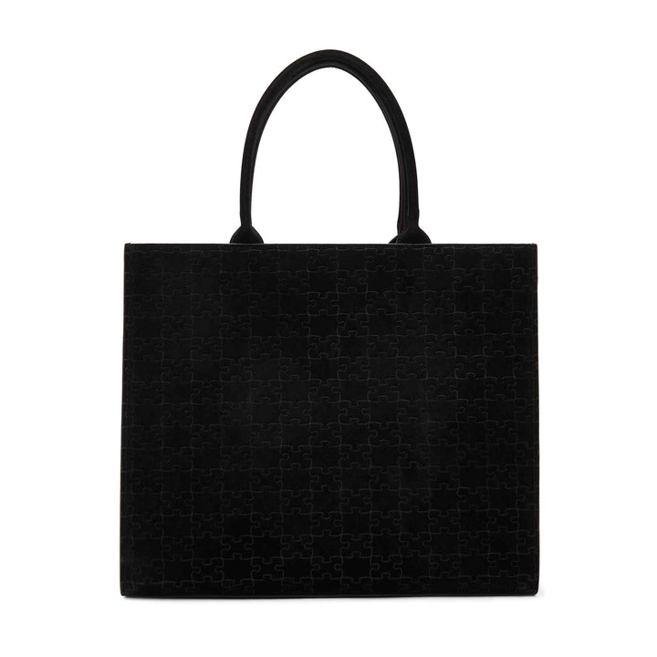 Kemi Black Velvet Square Shopper - Daniel Diyepriye USA