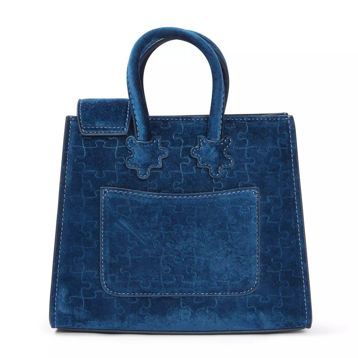 Ibukun Tiny Tote | Quilted Velvet - Blueberry - Daniel Diyepriye USA