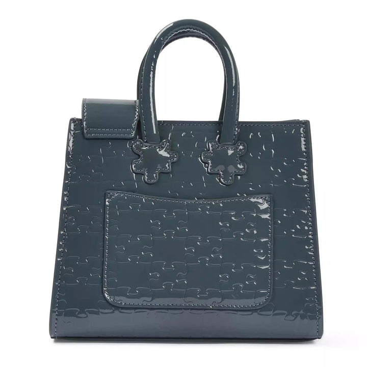 Ibukun Tiny Tote | Patent Leather - Blueberry in - Daniel Diyepriye USA