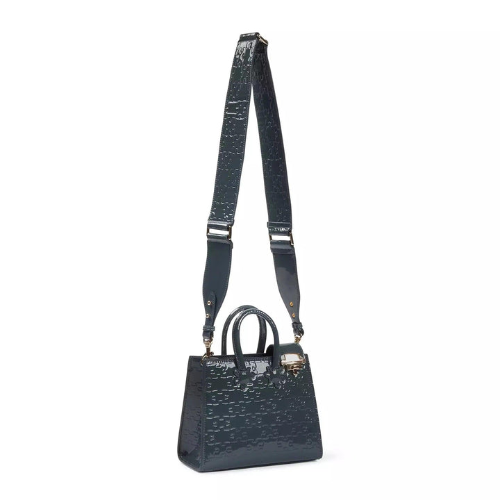 Ibukun Tiny Tote | Patent Leather - Blueberry in - Daniel Diyepriye USA