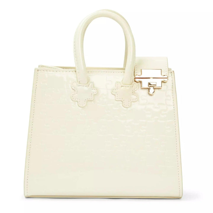 Ibukun Tiny Tote | Patent Leather - Coconut - Daniel Diyepriye USA