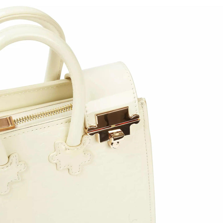 Ibukun Tiny Tote | Patent Leather - Coconut - Daniel Diyepriye USA