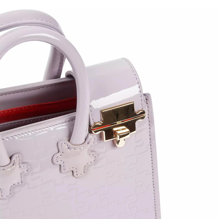 Ibukun Tiny Tote | Patent Leather - Grape - Daniel Diyepriye USA