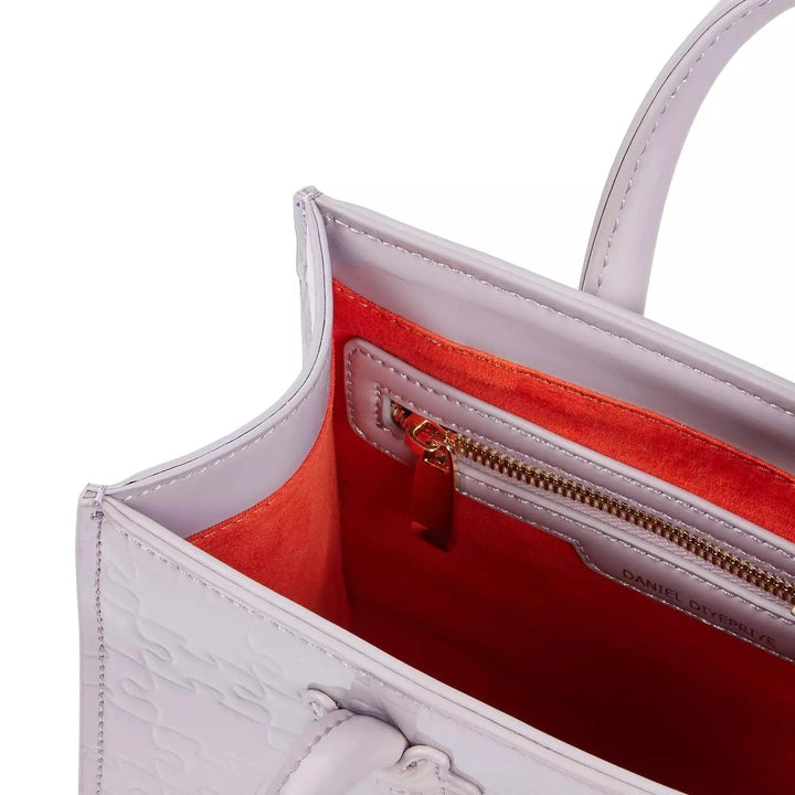 Ibukun Tiny Tote | Patent Leather - Grape - Daniel Diyepriye USA