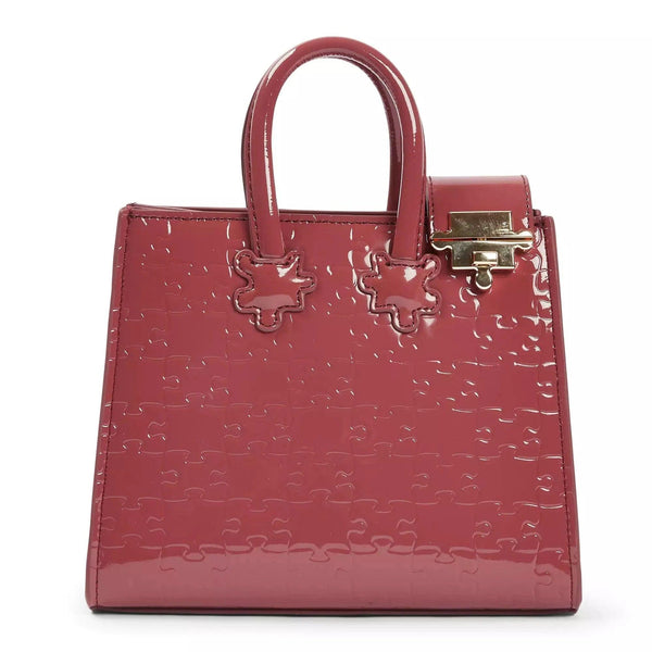 Ibukun Tiny Tote | Patent Leather - Pomegranate - Daniel Diyepriye USA