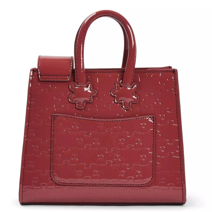 Ibukun Tiny Tote | Patent Leather - Pomegranate - Daniel Diyepriye USA