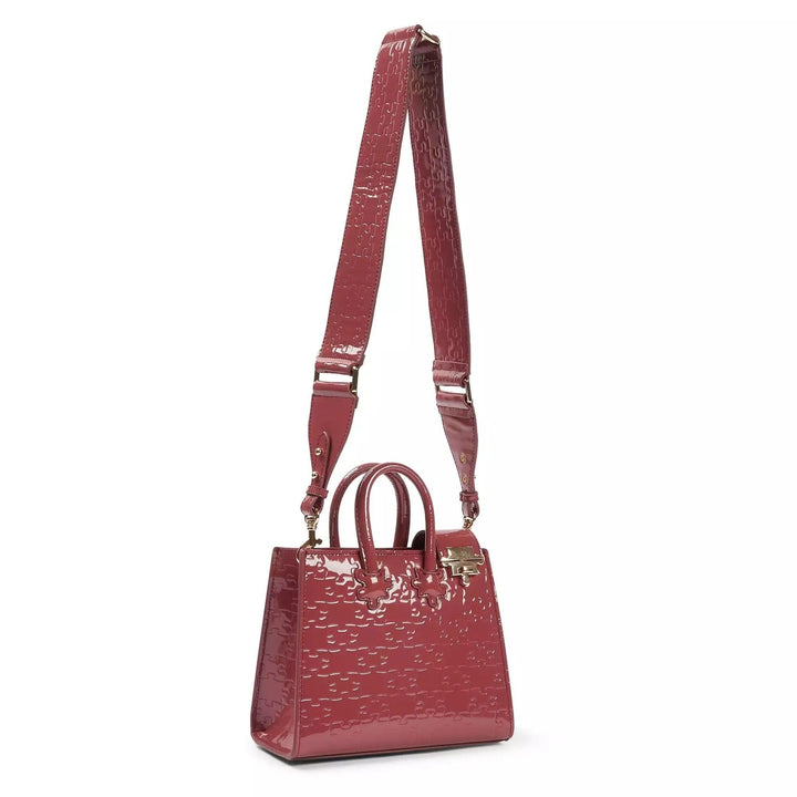 Ibukun Tiny Tote | Patent Leather - Pomegranate - Daniel Diyepriye USA