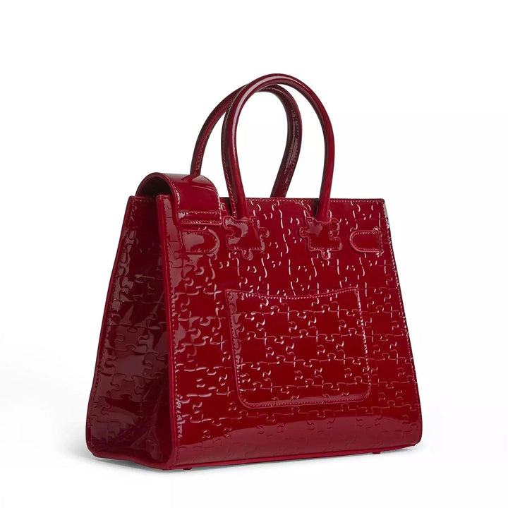 Ibukun Tiny Tote | Patent Leather - Burgundy - Daniel Diyepriye USA