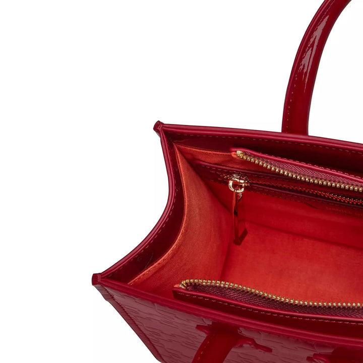 Ibukun Tiny Tote | Patent Leather - Burgundy - Daniel Diyepriye USA