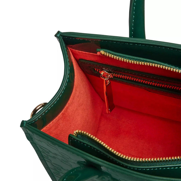 Ibukun Tiny Tote | Patent Leather - Forest Green - Daniel Diyepriye USA