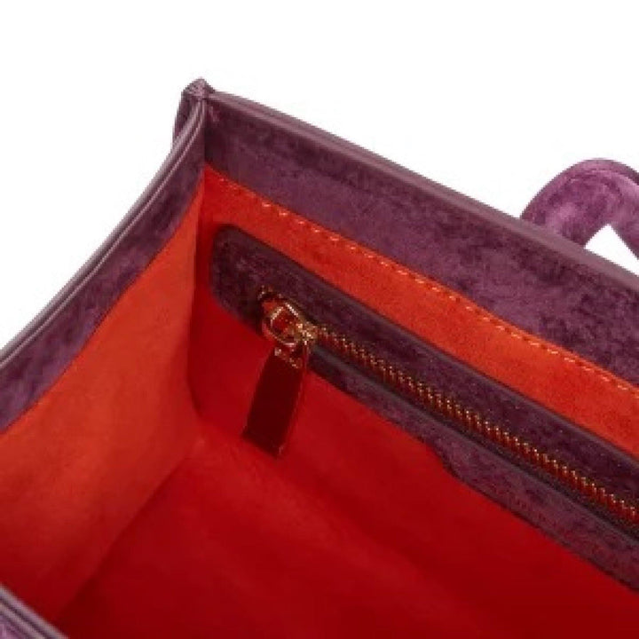 Ibukun Tiny Tote | Quilted Velvet - Grape - Daniel Diyepriye USA