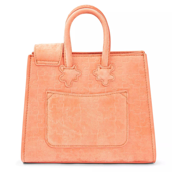 Ibukun Tiny Tote | Quilted Velvet - Papaya - Daniel Diyepriye USA