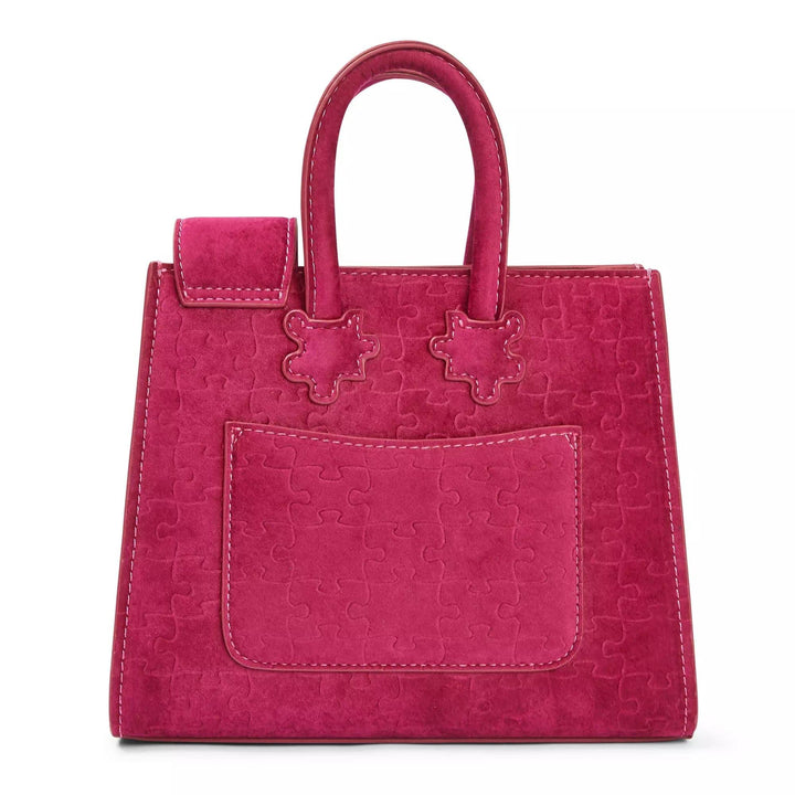 Ibukun Tiny Tote | Quilted Velvet - Pomegranate - Daniel Diyepriye USA